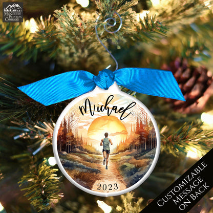 Cross Country Ornament - Christmas Gift, XC, Runner, Track, Male, Mens