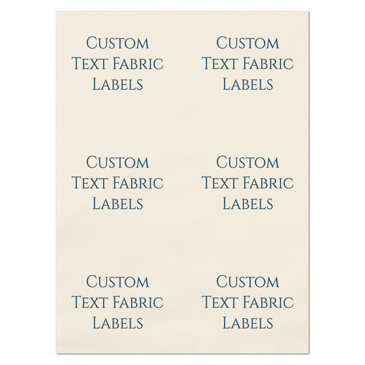 Quilt Labels - Fabric Tags, Personalized, Custom Fabric for Quilting and Crafts - Includes (6) Labels