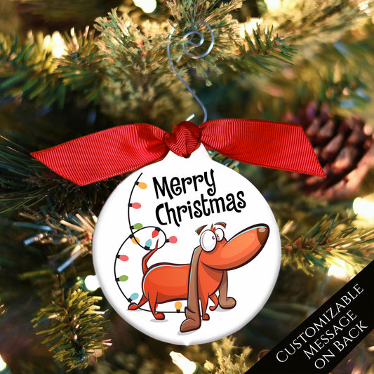 Dachshund - Christmas Ornament, Dog Gift, Tree Décor, Personalized