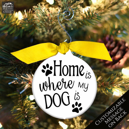 Dog Ornament - Pet, Christmas Gift, Tree Décor, Custom Gift, Ceramic