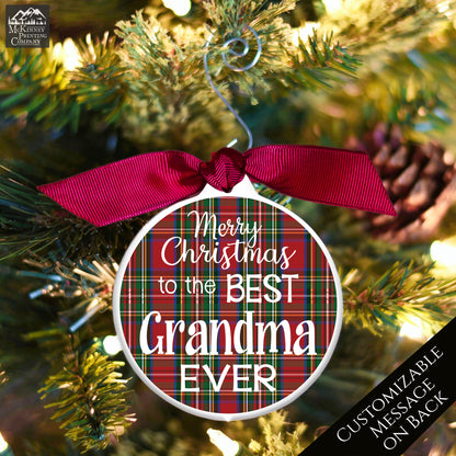 Grandma Ornament - Christmas Gift, Great Grandma, Custom Message