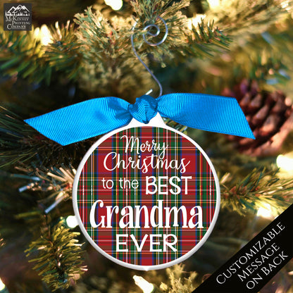 Grandma Ornament - Christmas Gift, Great Grandma, Custom Message