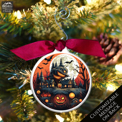 Horror Christmas Ornament - Halloween, Pumpkin, Custom Gift