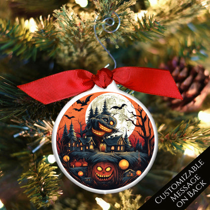 Horror Christmas Ornament - Halloween, Pumpkin, Custom Gift