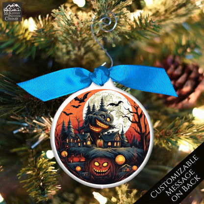 Horror Christmas Ornament - Halloween, Pumpkin, Custom Gift