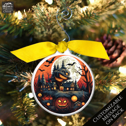 Horror Christmas Ornament - Halloween, Pumpkin, Custom Gift