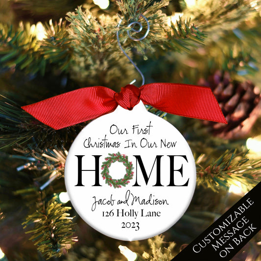 Engaged Christmas Ornament - Custom, New Home, Personalized Gift