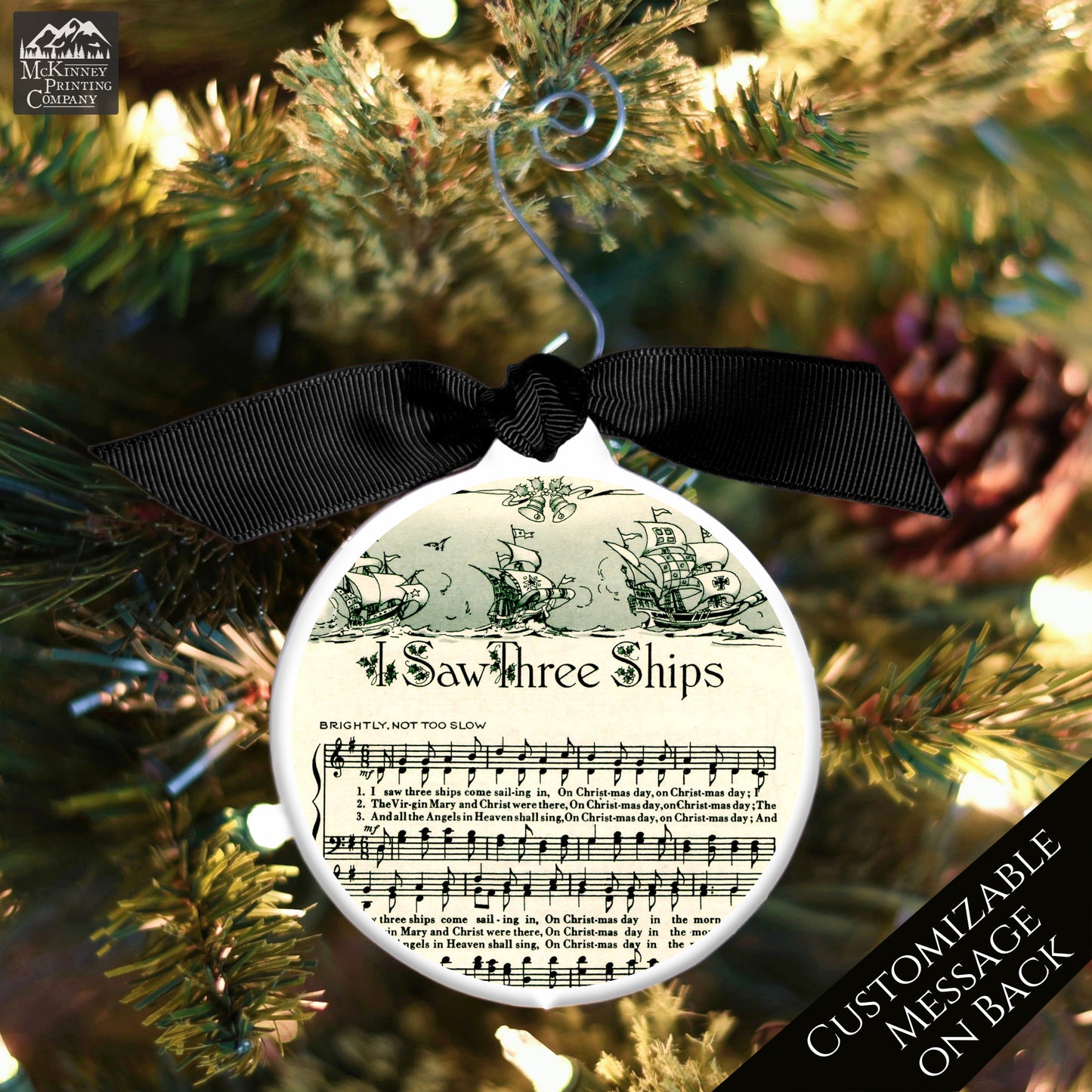 Christmas Sheet Music - Ornaments, Lyrics, Song, I Saw Three Ships