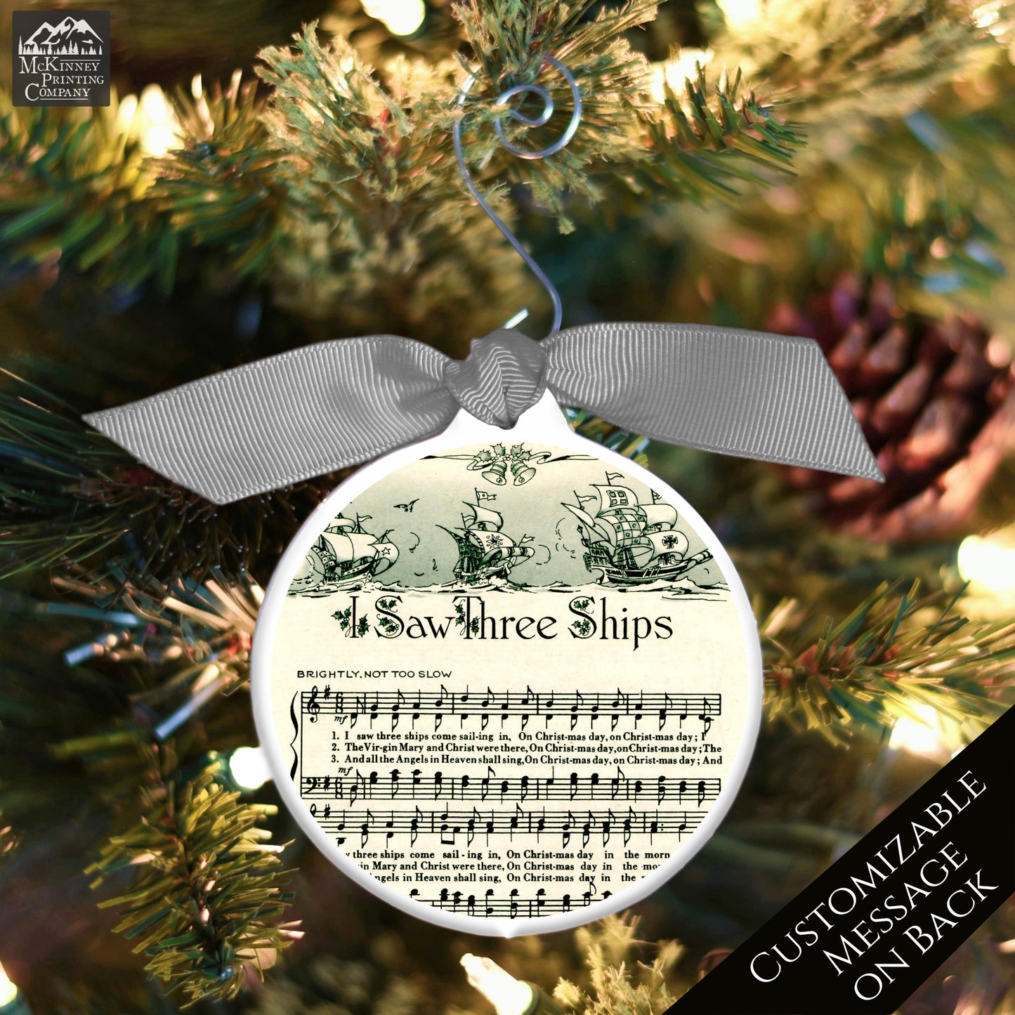 Christmas Sheet Music - Ornaments, Lyrics, Song, I Saw Three Ships