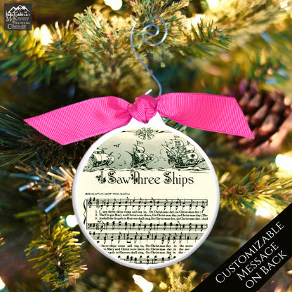 Christmas Sheet Music - Ornaments, Lyrics, Song, I Saw Three Ships