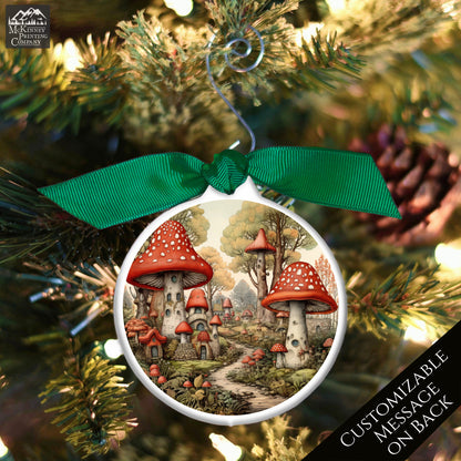 Mushroom Ornament - Custom Christmas Gift, Fantasy, Personalized