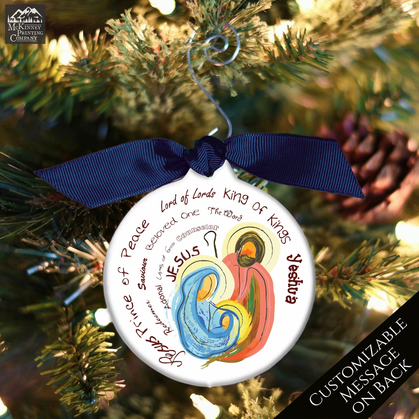 Baby Jesus Ornament - Mary, Joseph, Nativity Ornament, Christmas Ornament, Christian