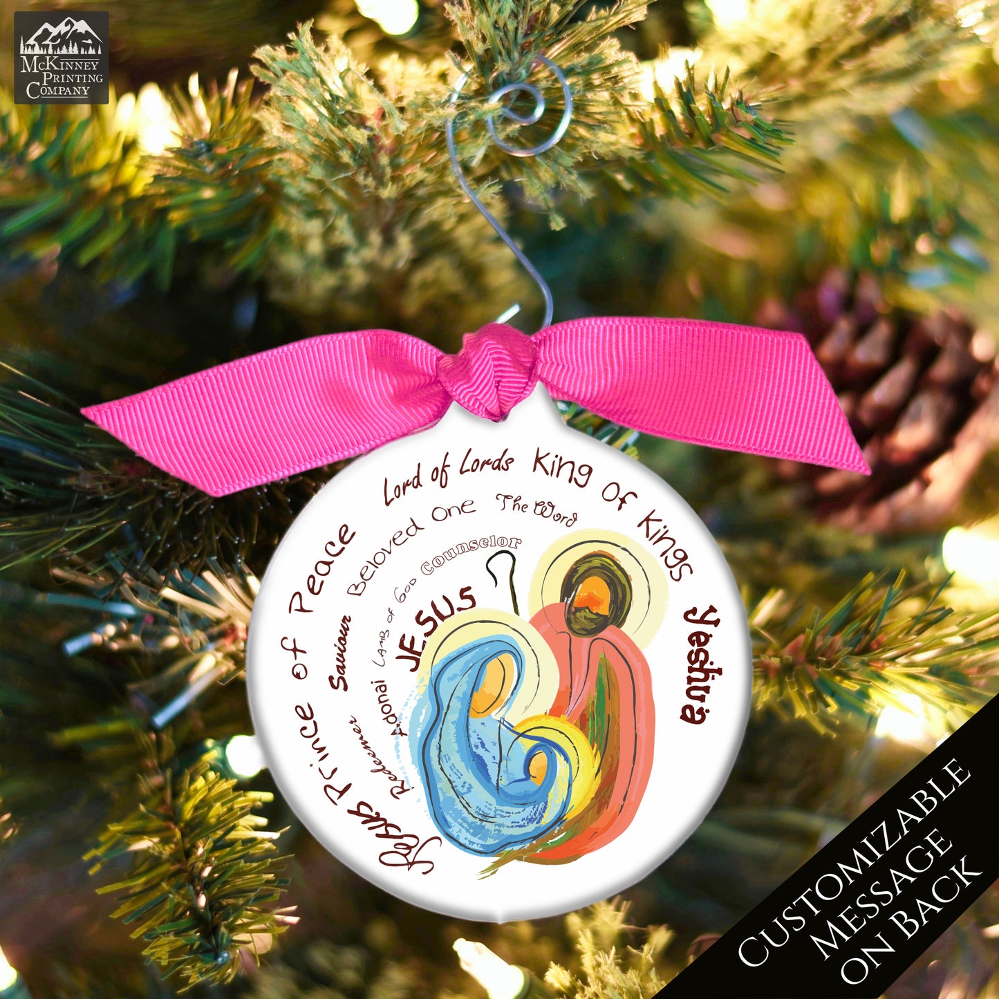 Baby Jesus Ornament - Mary, Joseph, Nativity Ornament, Christmas Ornament, Christian