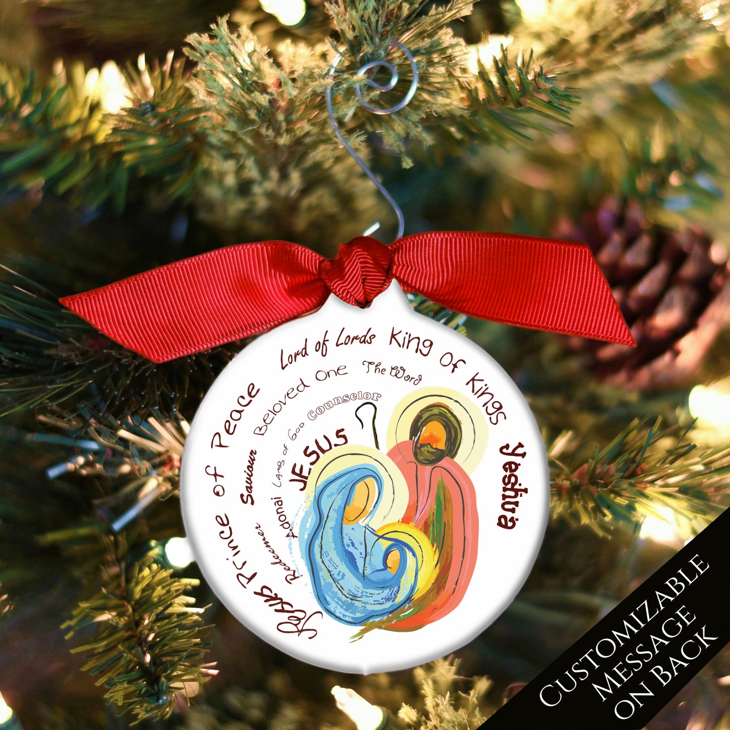 Baby Jesus Ornament - Mary, Joseph, Nativity Ornament, Christmas Ornament, Christian