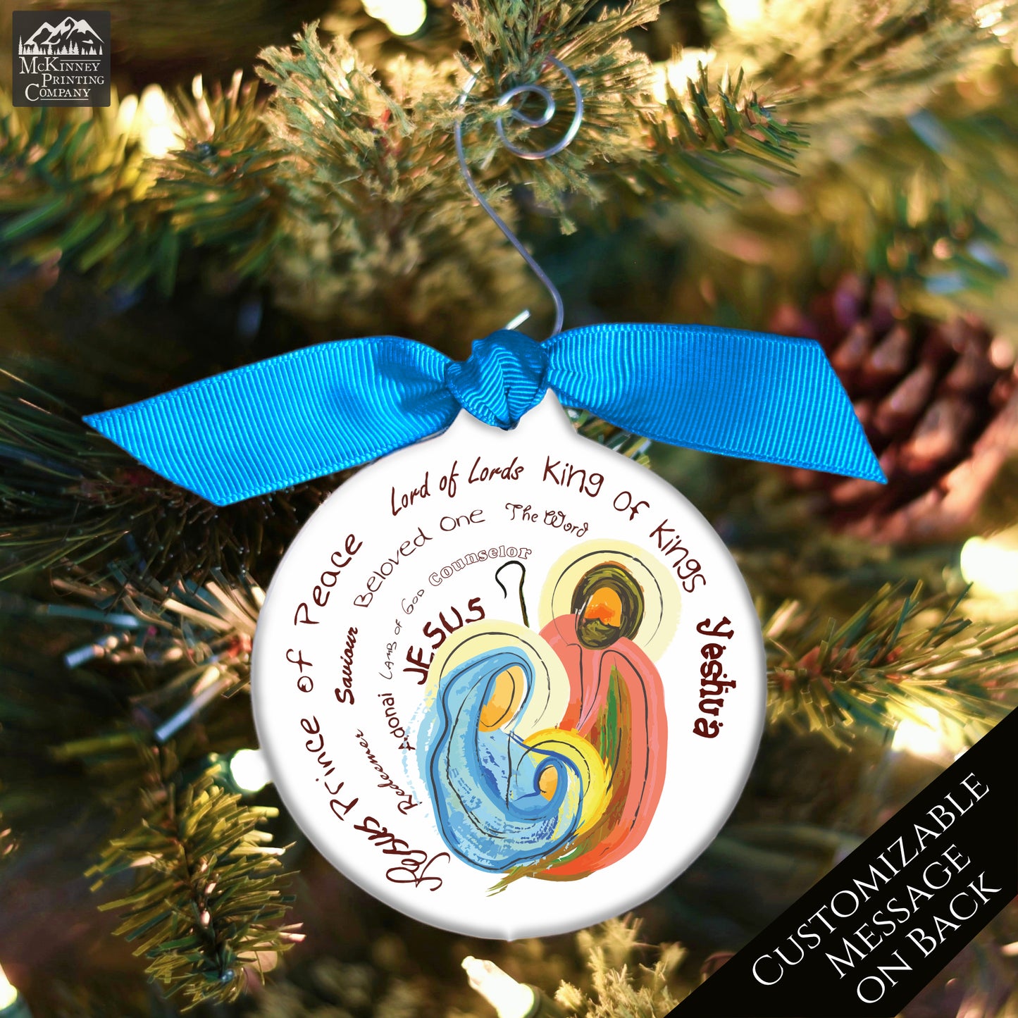 Baby Jesus Ornament - Mary, Joseph, Nativity Ornament, Christmas Ornament, Christian