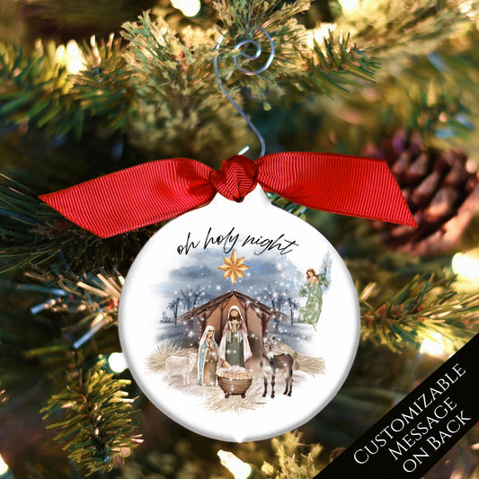 Nativity Ornament - Nativity Scene, Manger, Baby Jesus, Christmas