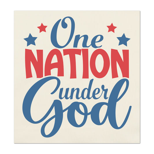 Patriotic Fabric - One Nation Under God, USA, Military, Veteran, Quilting, Quilts of Valor, Cotton, Red White and Blue