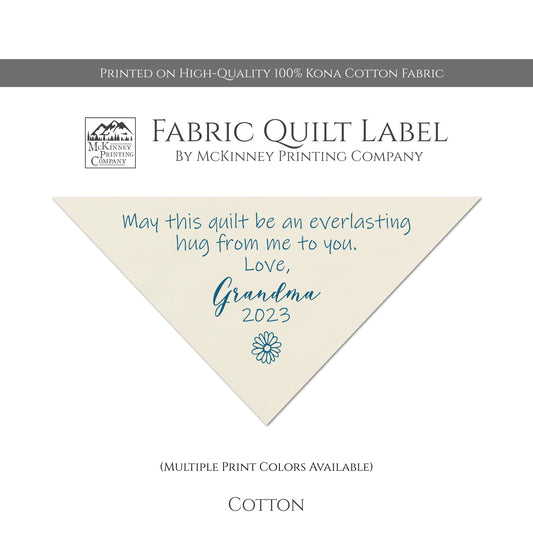 Personalized Quilt Label , sew on Label for Quilt , Fabric Label