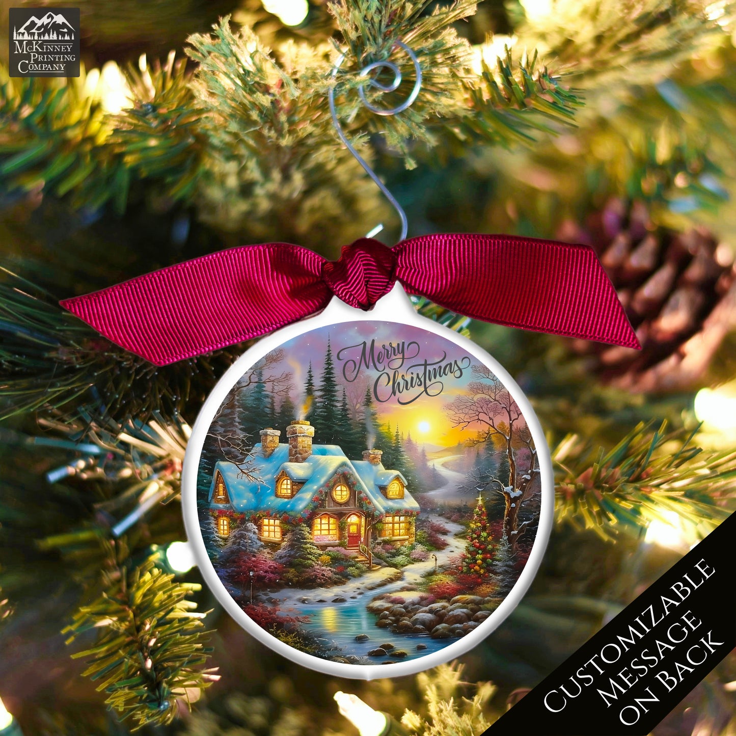 Thomas Kinkade, Style - Christmas Ornament, Painting, Print, Keepsake