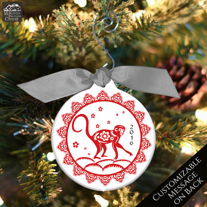 Chinese New Year - Christmas Ornament, Year of the Monkey, Zodiac