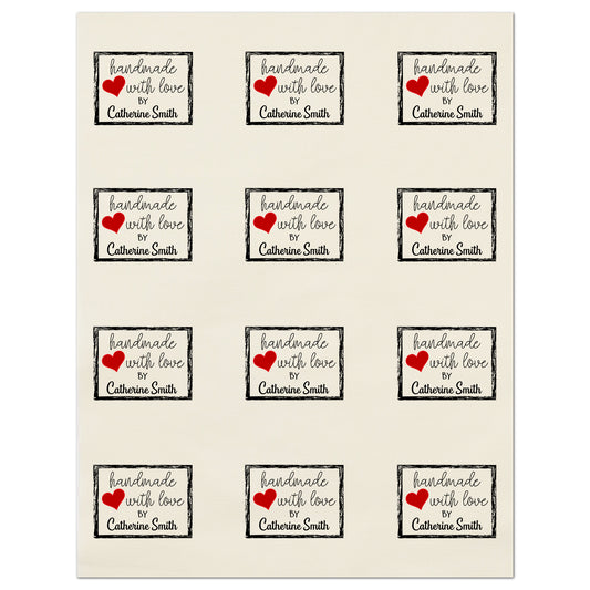 Quilt Labels - Fabric Panel Print for Handmade Sewing and Craft Projects, Supplies and Materials